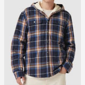 THE NORTH FACE Campshire Hooded Sherpa Lined Warm Outdoor Plaid Shirt Jacket